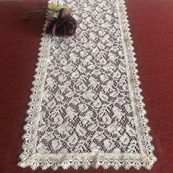Большая кружевная дорожка.  120х35 см