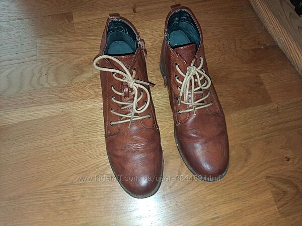 Якісні туфлі ботинки демі для хлопця 39 розмір 25,5 см Німеччина Siemes