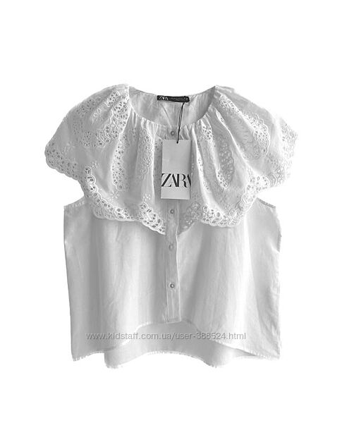 Білосніжна блуза Zara / нова XS-S