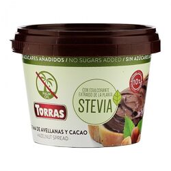 Шоколадно-ореховая паста без сахара и пальмового масла, Torras Stevia, 200г