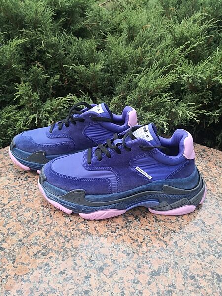 Кроссовки Balenciaga Баленсиага, Triple S, Purple / pink, оригинал, 37.
