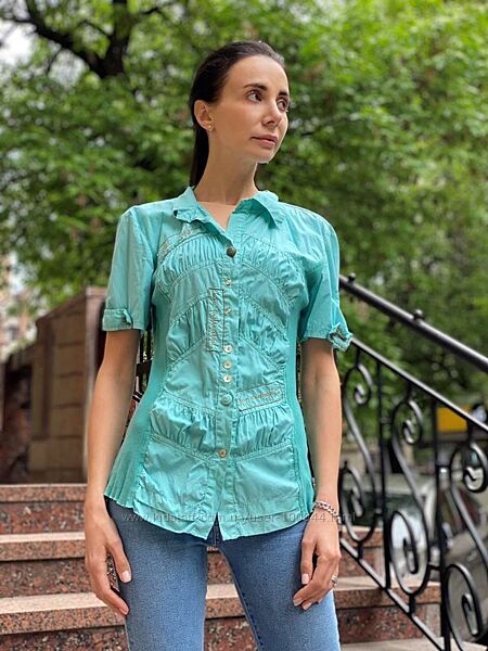 Блуза / рубашка Elisa Cavaletti Элиза Кавалетти, Италия, хлопок.