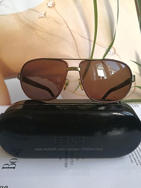 Солнцезащитные очки Fendi Фенди, оригинал, Aviator, SL 7487, винтаж.