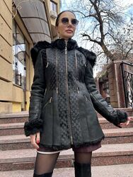 Дубленка с капюшоном от Diana Dorozhkina  Диана Дорожкина, оригинал, М.