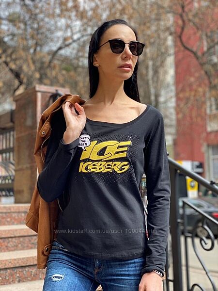 Футболка long sleeve Iceberg, Айсберг, оригинал, новая с бирками.