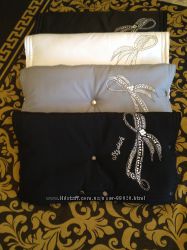 Муфта на коляску. 4 слоя материала - ОВЧИНА- ЯРКИЕ СТРАЗЫ.