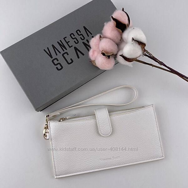 Гаманець-портмоне жіночий шкіряний Vanessa Scani T810-200 білий