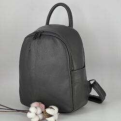 Рюкзак жіночий шкіряний Genuine Leather 05434 D27 сірий
