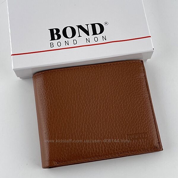 Гаманець чоловічий шкіряний Bond 519-285 світло-коричневий