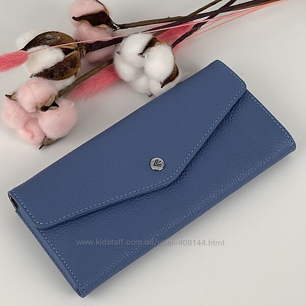 Гаманець жіночий шкіряний Eminsa 2184 18-30 блакитний