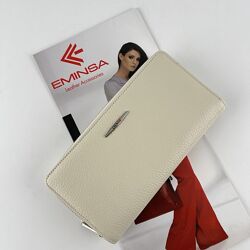 Гаманець жіночий шкіряний Eminsa 2151 37-9 молочний