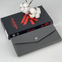 Гаманець жіночий шкіряний Eminsa 2184 18-11 сірий