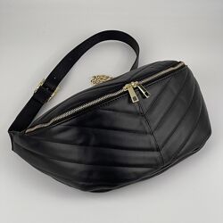 Сумка крос-боді жіноча шкіряна Genuine Leather 1035 чорна