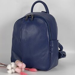 Рюкзак жіночий шкіряний Genuine Leather 05434 D24 синій
