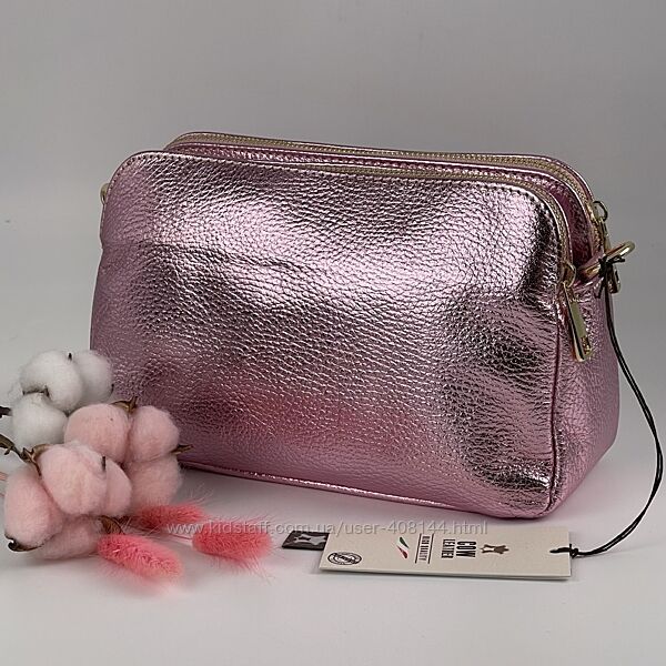 Сумка жіноча шкіряна Genuine Leather 05931 DL82 рожева