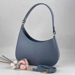 Сумка жіноча шкіряна Genuine Leather 854500025 блакитна
