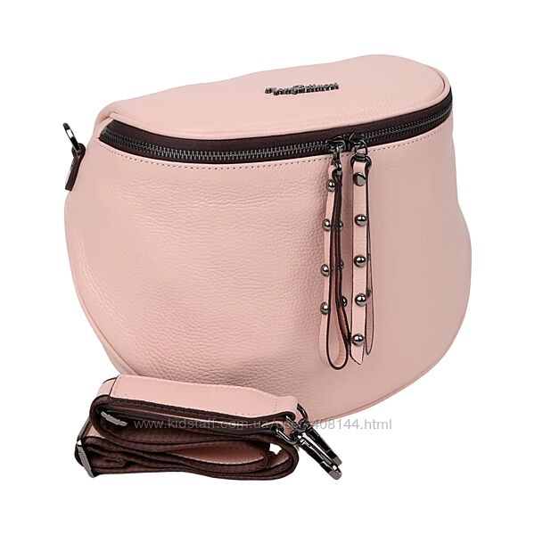 Сумка жіноча шкіряна Tony Bellucci 0258-202 світло-рожева