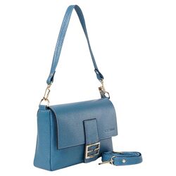 Сумка жіноча шкіряна Tony Bellucci 0523-215 блакитна