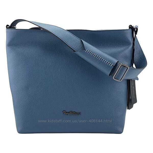 Сумка жіноча шкіряна Tony Bellucci 0721-215 блакитна