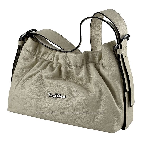 Сумка жіноча шкіряна Tony Bellucci 0874-201 молочна