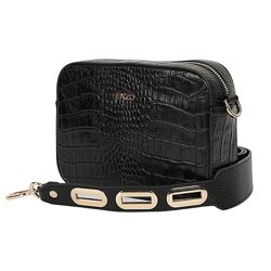 Сумка крос-боді жіноча шкіряна Enzo Nori 1008-301 чорна