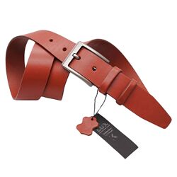 Ремінь чоловічий шкіряний Кремінь 01407707 Флоренція коньяк