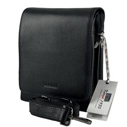 Сумка чоловіча шкіряна Karya 0262-45 чорна