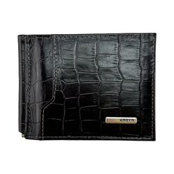 Гаманець-затискач для грошей чоловічий шкіряний Karya 0455-57 темно-коричне