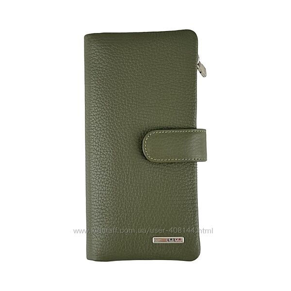 Гаманець жіночий шкіряний Karya 1135-084 хакі