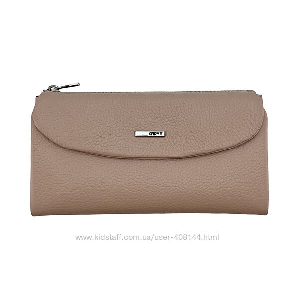 Гаманець жіночий шкіряний Karya 1172-027 світло-рожевий