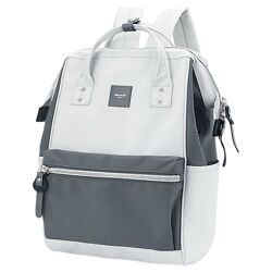 Рюкзак Himawari 1881-42 світло-сірий із сірими вставками