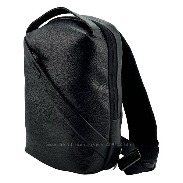 Сумка чоловіча шкіряна через плече Karya 0282-45 чорна