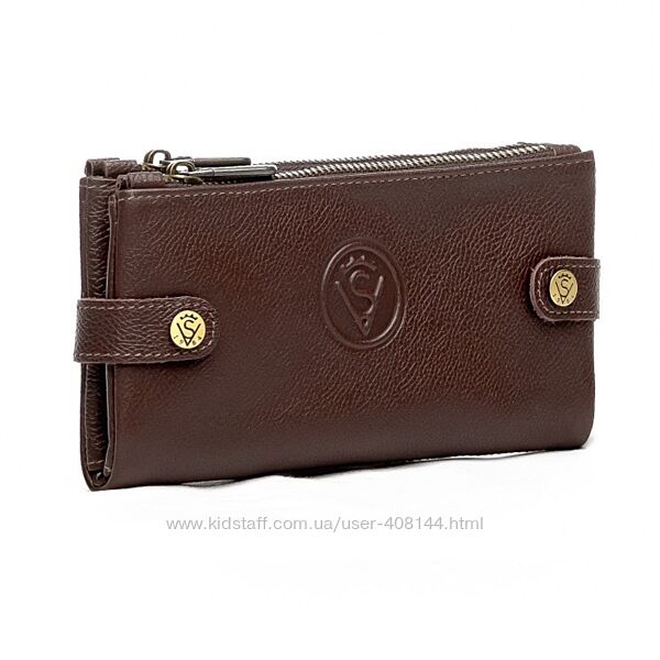 Портмоне чоловіче шкіряне Vittorio Safino К 42 коричневе