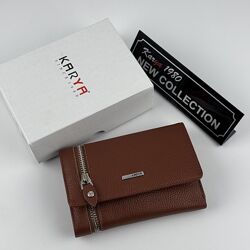 Гаманець жіночий шкіряний Karya 2004-38 коричневий