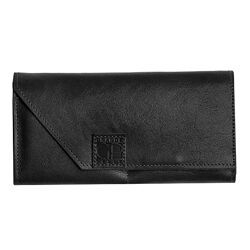 Гаманець жіночий шкіряний Grande Pelle Festa 513610 чорний шкіра глянцева
