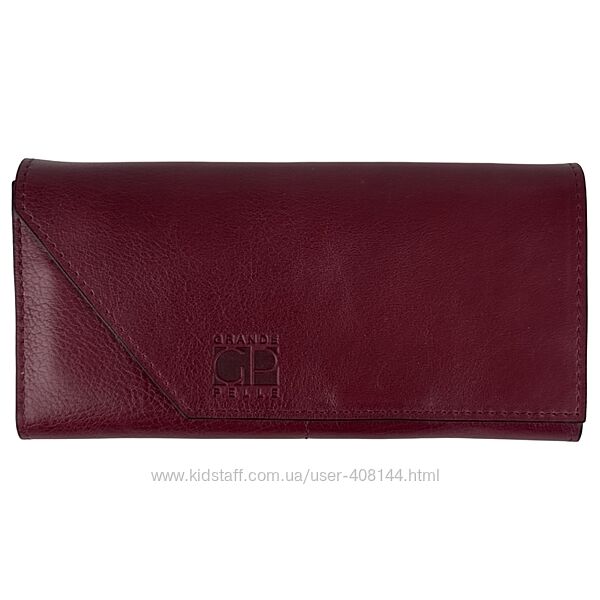 Гаманець жіночий шкіряний Grande Pelle Festa 513661 бордовий