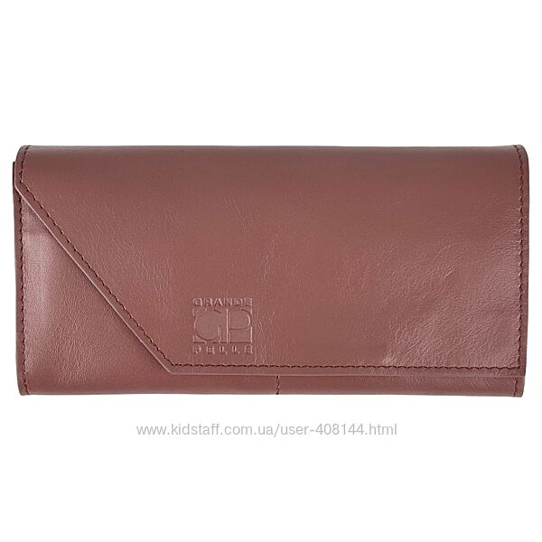 Гаманець жіночий шкіряний Grande Pelle Festa 513665 фрез шкіра глянцева