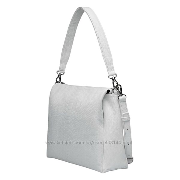 Сумка жіноча шкіряна Vito Torelli 1001 4070/1005 біла з пітоном