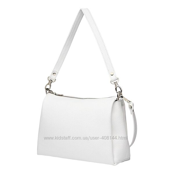 Сумка жіноча шкіряна Vito Torelli 1065 4070/1005 біла з пітоном