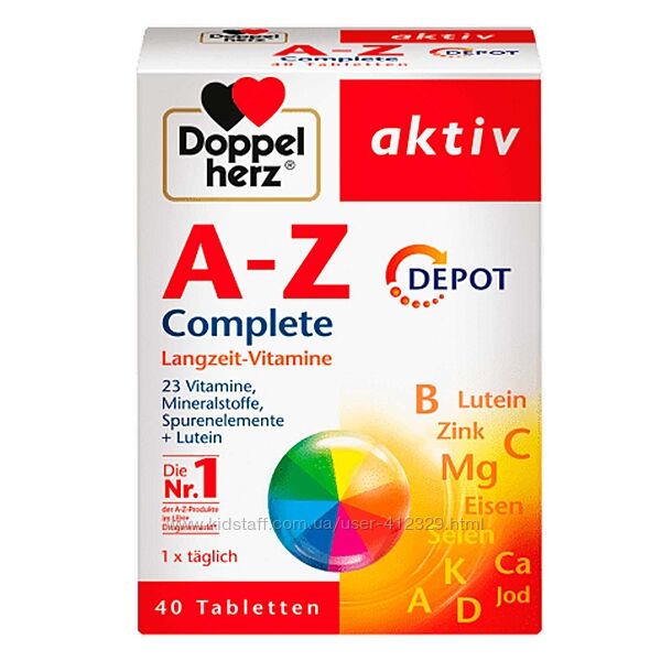 Вітаміни Doppelherz AZ Depot 40 шт. , Німеччина