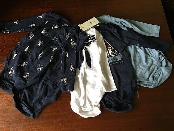 Боди набор 5 штук, р. 62/68, новый