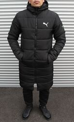 мужская черная парка, куртка, пальто, длинная куртка s, m, l, xl, xxl