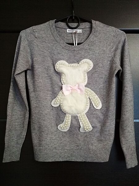дитячий светр для дівчинки 8-9 років, 140-146