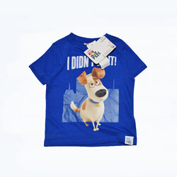 Синя футболка з максом таємне життя домашніх тварин  на хлопчика 4-5 рокі