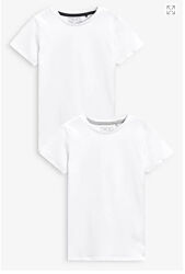 Набір білих футболок Next на хлопчика 6 років  2 шт 