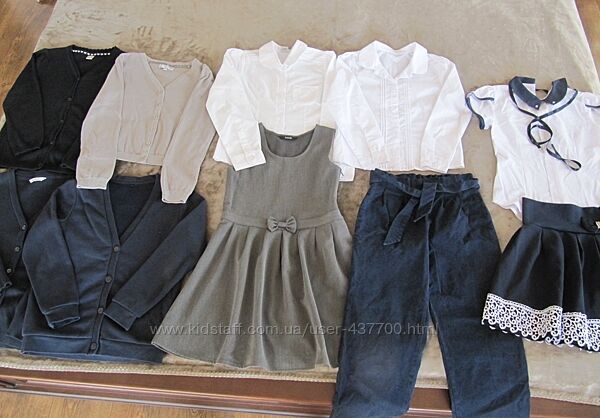 Шкільний одяг для дівчинки 122-128см, блузка, спідниця, кофта
