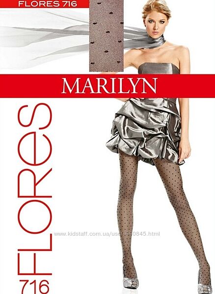 Тонкі колготки в горошок Marilyn Flores 716