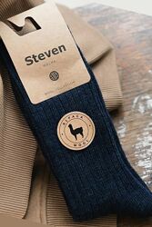 Шкарпетки з вовни альпаки Steven art.044