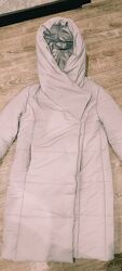Зимова куртка пуховик wear me колір пудра розмір 46-48