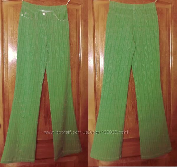 Новые зеленые брюки на лето